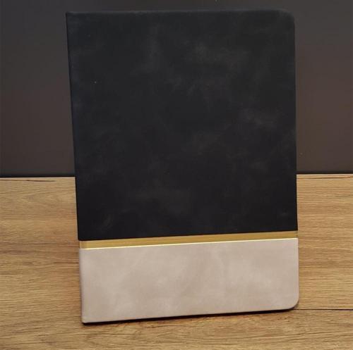 Siyah Çizgili Deri Defter
