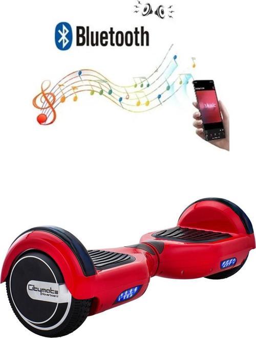 Hoverboard Elektrikli Kaykay Bluetooth Hoparlörlü 6.5 Inch Kırmızı