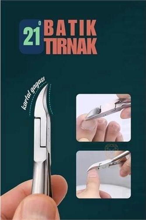 ModaCar Tırnak Batık Makası Pedikür Makası Paslanmaz Çelik Profesyonel