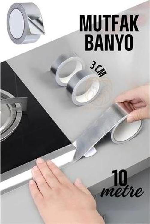 ModaCar Kendinden Yapışkanlı Alüminyum Su Sızdırmaz Yanmaz Bant 10 Metre