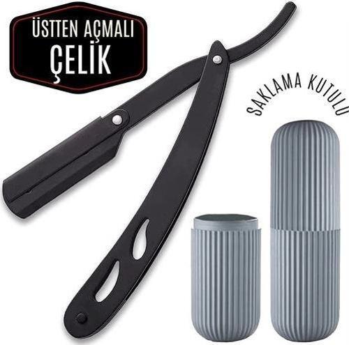 Nano Absolute Black Çelik Ustura Kutulu Set