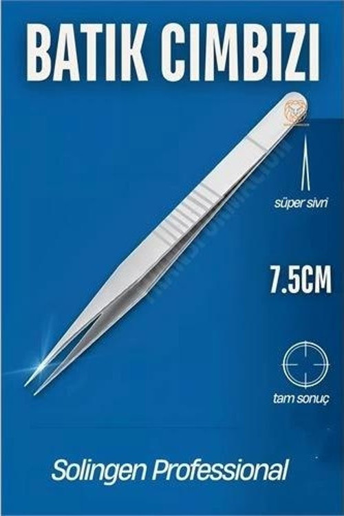 ModaCar Micro İnce Uçlu Batık Cımbızı Kirpik Cımbızı Solingen Professional