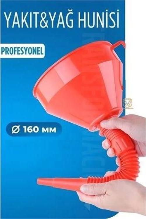 ModaCar 16 Cm Çap Büyük Huni Süzgeçli Yakıt Yağ Hunisi Jeneratör Hunisi