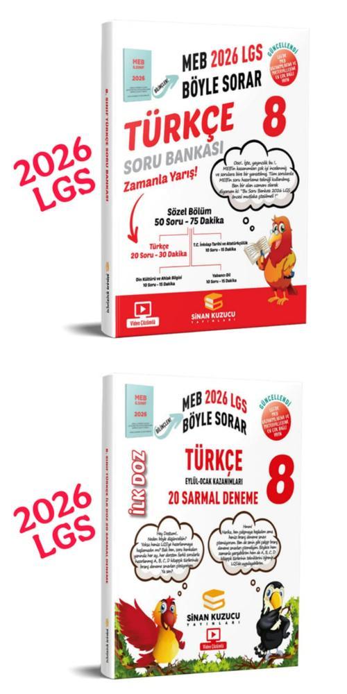 2026 LGS  türkçe soru bankası ve türkçe ilk doz deneme sinan kuzucu