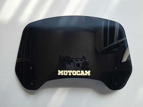 Rüzgar Saptırıcı Deflektör Camı 2 Delikli 4cm 35x15cm Siyah Renkli   (APARATSIZDIR)
