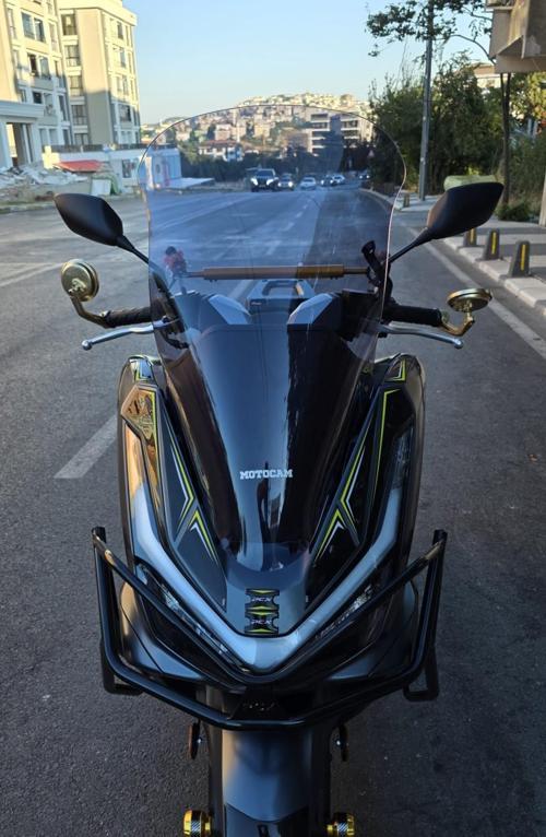 Honda PCX Siperlik Ön Cam 2025 Model 66cm Füme Renkli 4mm