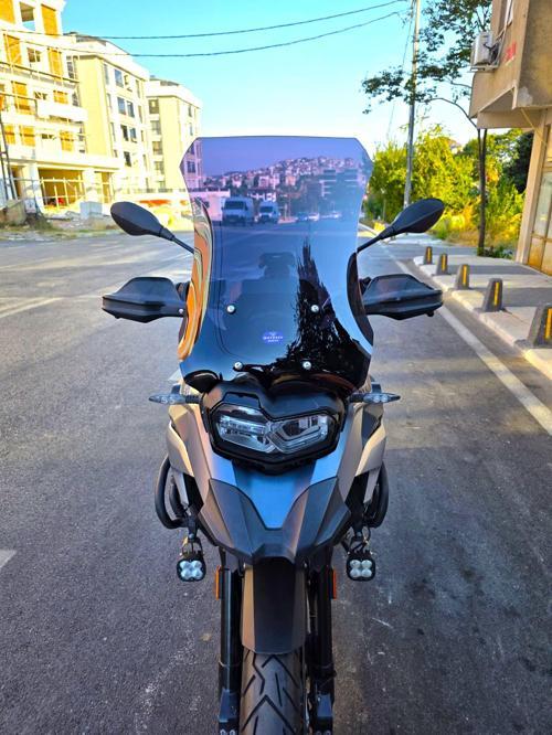 Bmw F750 GS Siperlik Ön Cam 2018-2023 Model 57cm Siyah Renkli 4mm UZUN CAM