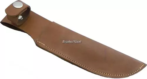 Hakiki Deri Uzun Bıçak Kılıfı 27 cm, Kemerlikli