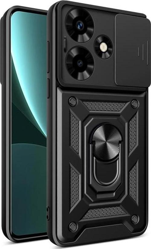 İnfinix Hot 30i Uyumlu Kamera Koruma Sürgülü Standlı Tank Kılıf