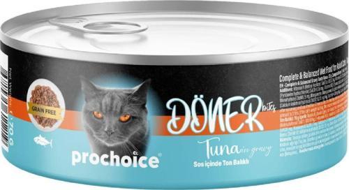 ProChoice Döner Bites Sos İçinde Ton Balıklı Yetişkin Kedi Konservesi 70gr