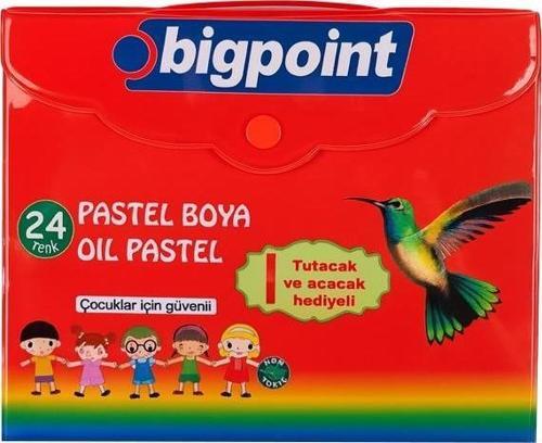24 Renk Pastel Boya Tutacak Hediyeli