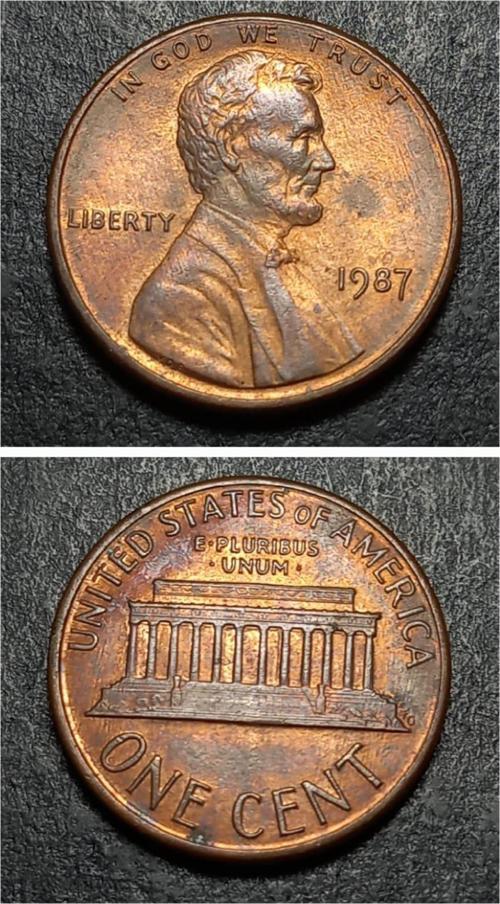 Escoines 39963687b2148b5379 Abraham Lincoln 1987 ABD 1Cent  Eski Yabancı Madeni Para