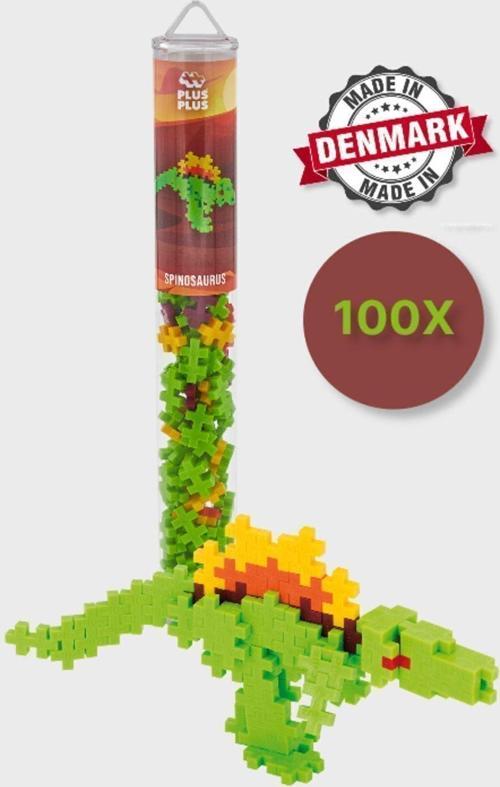 Plus - Plus Minecraft Temalı Silindir Kutuda Dinazor Spinosaurus Yapı Oyuncağı ( 100 Parça ) 4238