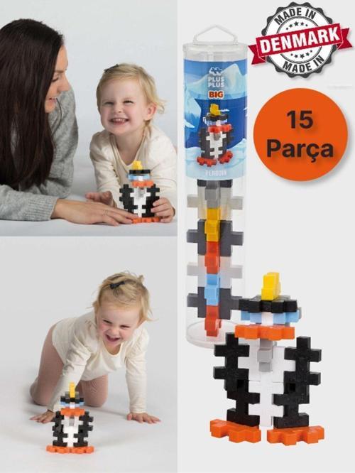 Plus - Plus Minecraft Temalı Silindir Kutuda Big Penguin - Büyük Penguen Yapı Oyuncağı(15 Parça)3410