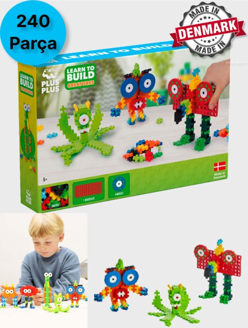 Plus - Plus Minecraft Temalı Learn To Build Creatures - Yaratıklar Lego Yapı Oyuncağı(240 Parça)3907