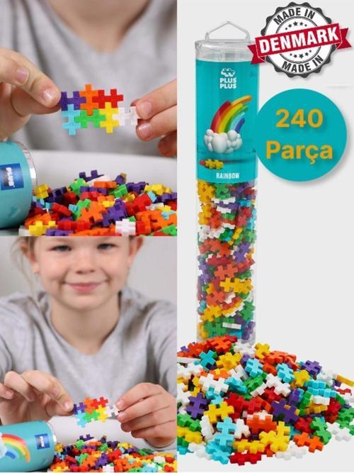 Plus - Plus Minecraft Temalı Silindir Kutuda Gökkuşağı - Rainbow ( 240 Parça ) 4262