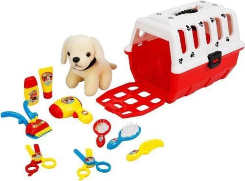 Çantalı Peluş Köpek Kuaför Seti