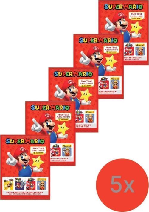 Super Mario Sticker Kartları - 5 Paket