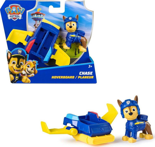 Paw Patrol: Action Pups Chase Aksiyon Figürü Ve Katlanabilir Kanatlı Hoverboard Uçak Oyuncağı - 5 Cm
