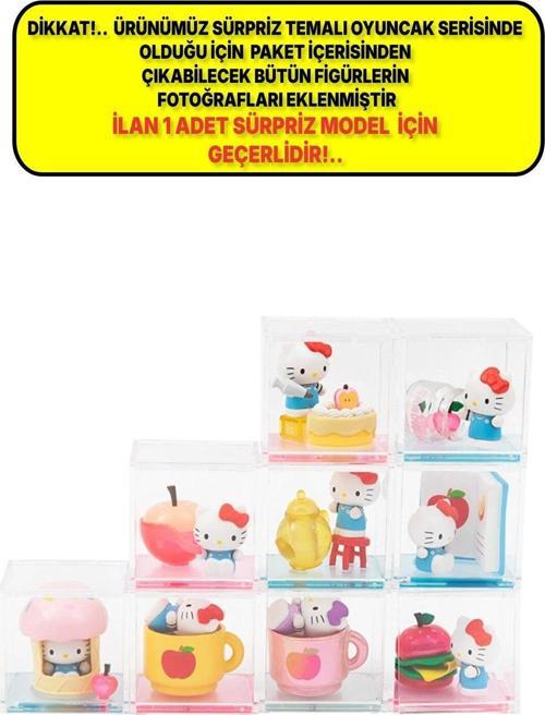 1 Adet Hello Kitty Elma Atölyesi Figürü - 1 Adet Lütfen Dikkat 1 Adet Sürpriz Figür Gönderiliyor!.