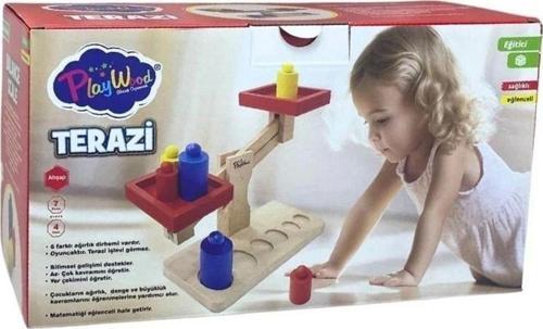 Kutuda Oyuncak Ahşap Terazi