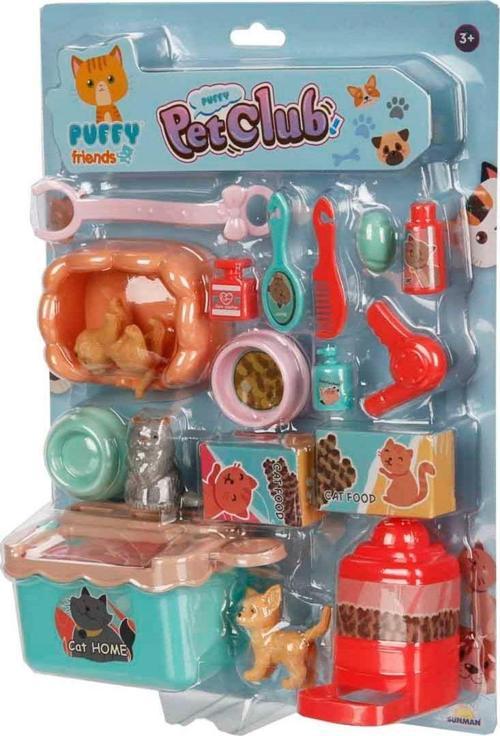 Mini Kediler Bakım Seti Aksesuarlı 18 Parçalı - Model 2