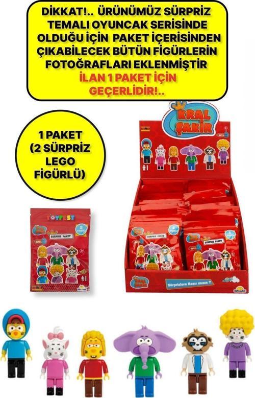 Blx Yapı Blok Parçalı Kral Şakir Çizgi Film Figür Karekterleri Sürpriz Paket - 1 Paket (2 Figür)