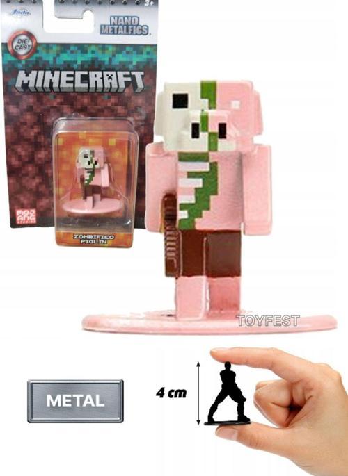 Minecraft Metal Döküm Die - Cast Mini Figür - Zombified Piglin - 4 Cm