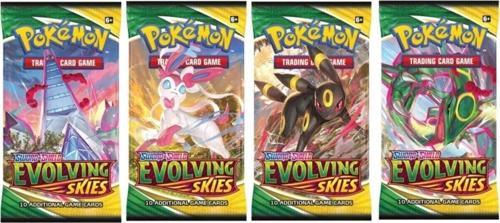 Başel Booster Oyun Kartı Sword&Shield Evolving Skies 4 Paket