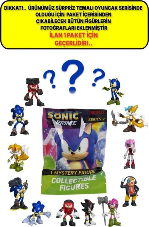 1 Adet Sonic Prime Tekli Sürpriz Paket - 1 Adet 6.5 Cm - Sadece 1 Figür Gönderiliyor Lütfen Dikkat!.