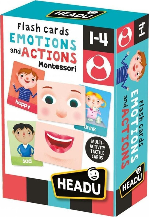 Flashcards Emotions And Actions Montessori Duyusal Eğitici Puzzle 1-4 Yaş
