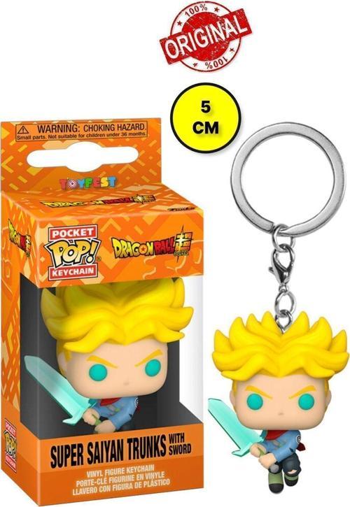 Funko Pocket Pop Dragon Ball Super Saiyan Trunks With Sword Figürlü Anahtarlık - 5 Cm