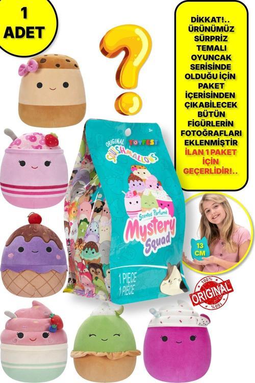 1 Adet - Squishmallows Kokulu Sürpriz Yumuşak Peluş Oyuncak Figür - 13 Cm - 1 Adet Yeni Seri No : 24