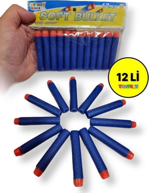 12' Li Dart Tabancalarına Uyumlu Yedek Sünger Mermi