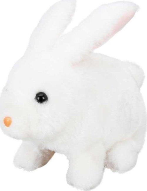 Sevimli Sesli Pilli Peluş Tavşan Robbie - 23 Cm