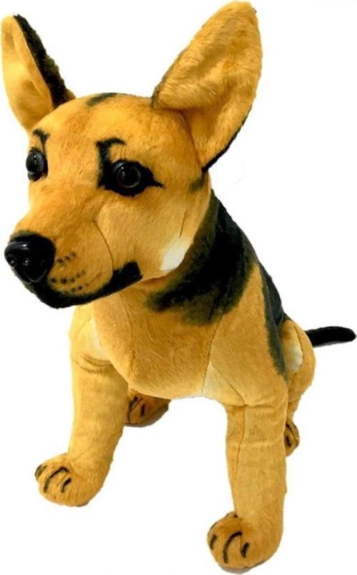Peluş Sesli Oturan Av Köpeği 42 Cm.