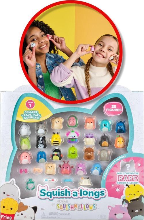 Squishmallows Mini Squish - A - Longs 25 Li Figür + Yüzük Set Model 1