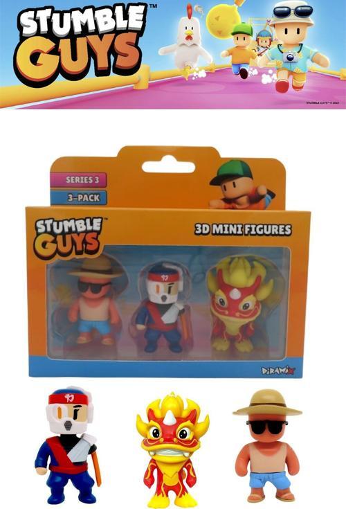 Stumble Guys 3 Lü Mini Figür Seti Seri 3 - 5 Cm - Model 4