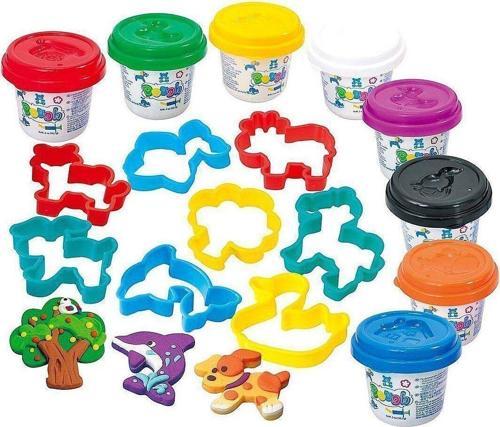 Playgo Oyun Hamuru Set Mini Silindir 8 Hamurlu