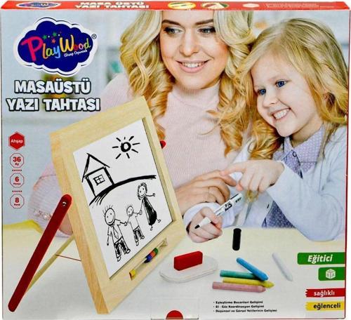 Playwood Ahşap Masaüstü Yazı Tahtası