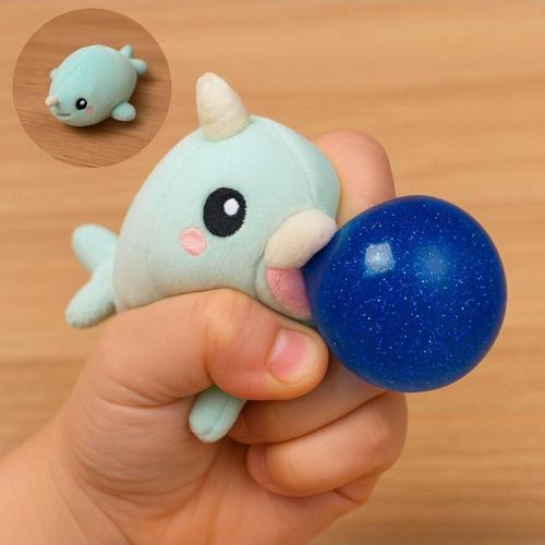 Plush Bubble Yumuşak Baloncuklu Asorti Hayvanlar - Sıkınca Ağızdan Balon Çıkıyor Seri Model 14