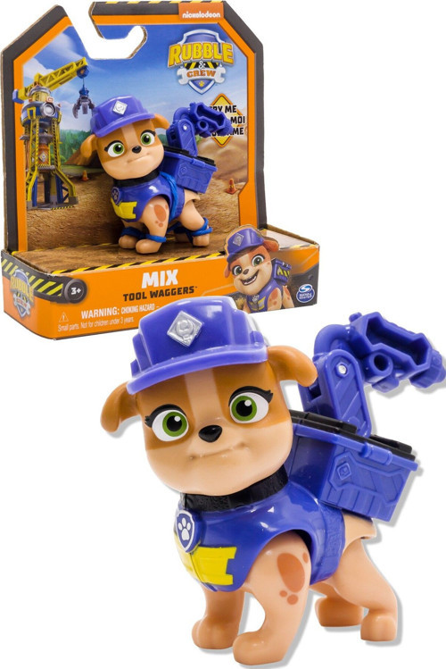 Paw Patrol Rubble Mix Tool Waggers Crew Figür