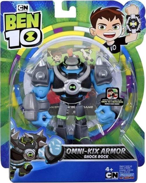 Ben10 Aksiyon Figürleri Omni Kix Armor Shock Rock