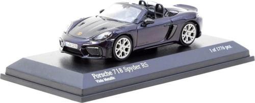 Tarmac Works X Minichamps 1/64 Porsche 718 Spyder Rs Viola Metallic