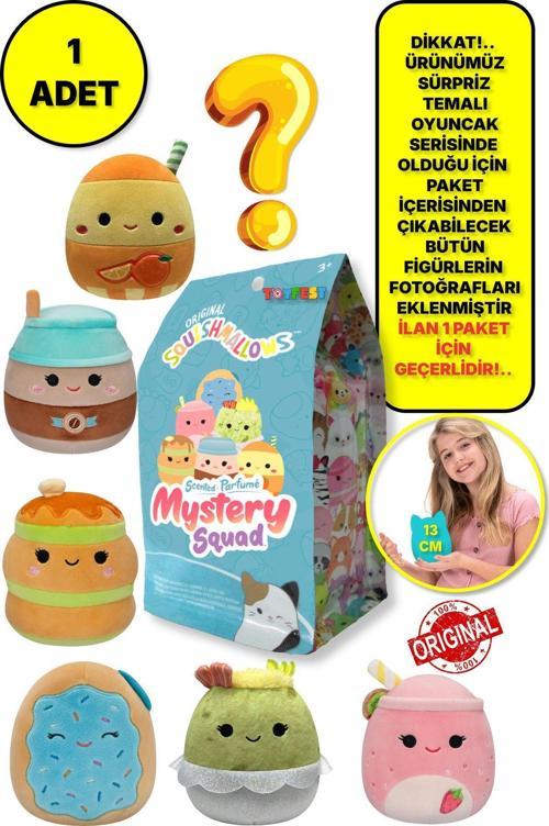 1 Adet - Squishmallows Kokulu Sürpriz Yumuşak Peluş Oyuncak Figür - 13 Cm - 1 Adet Yeni Seri No : 16