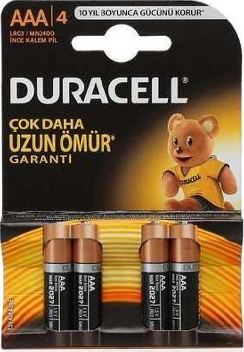 Duracell AAA İnce Pil 4'lü