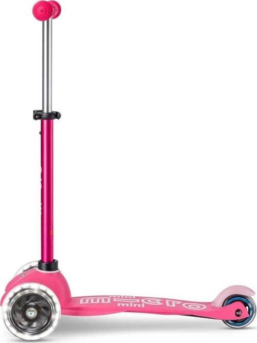 Micro Mini Deluxe Led 3 Tekerlekli Işıklı Scooter Pink