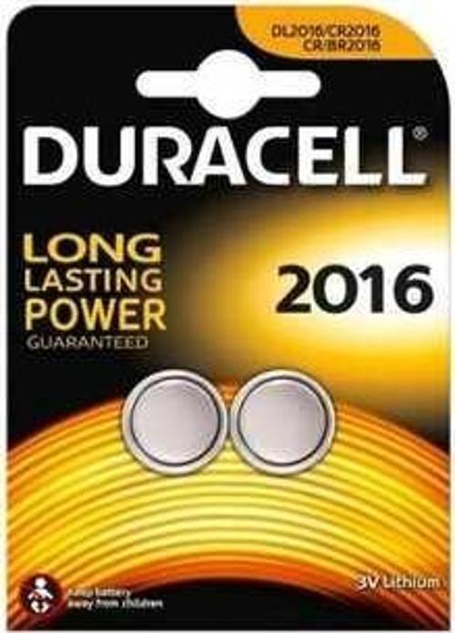 Duracell Cr2016 Lithium 3V Pil 2'li