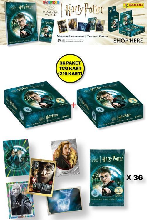 Panini Harry Potter Koleksiyonluk Trading Kart - 36 Paket (216 Kart)
