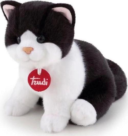Trudi Peluş Siyah Beyaz Kedi 20 Cm